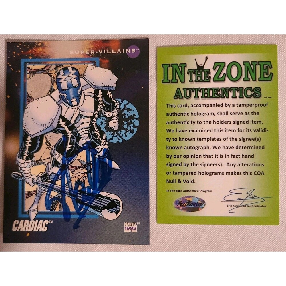 Stan Lee Autograph 1992 Marvel Cardiac Card w/ COA – Near Mint – Rare